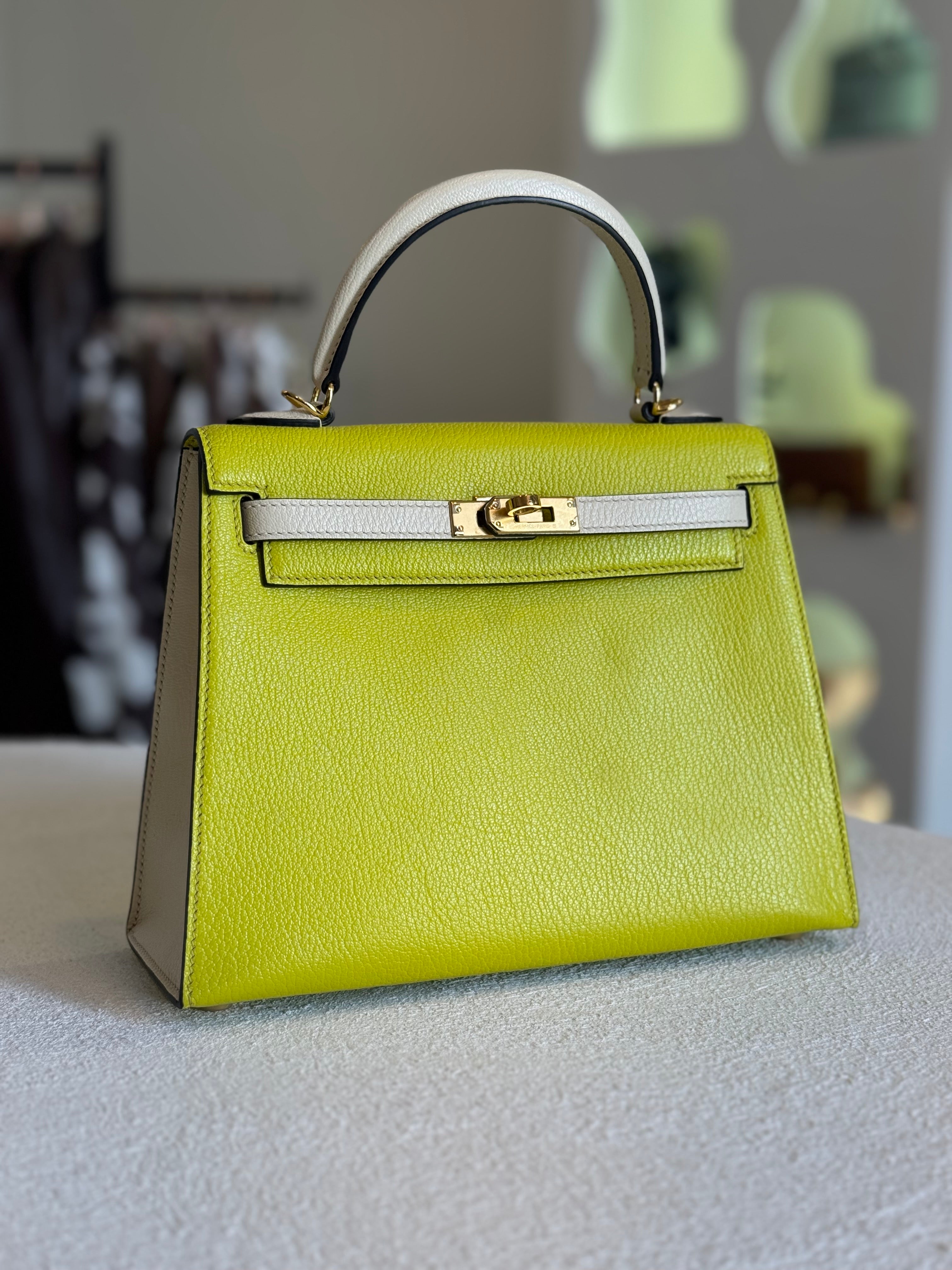Bolso verde-beige HER